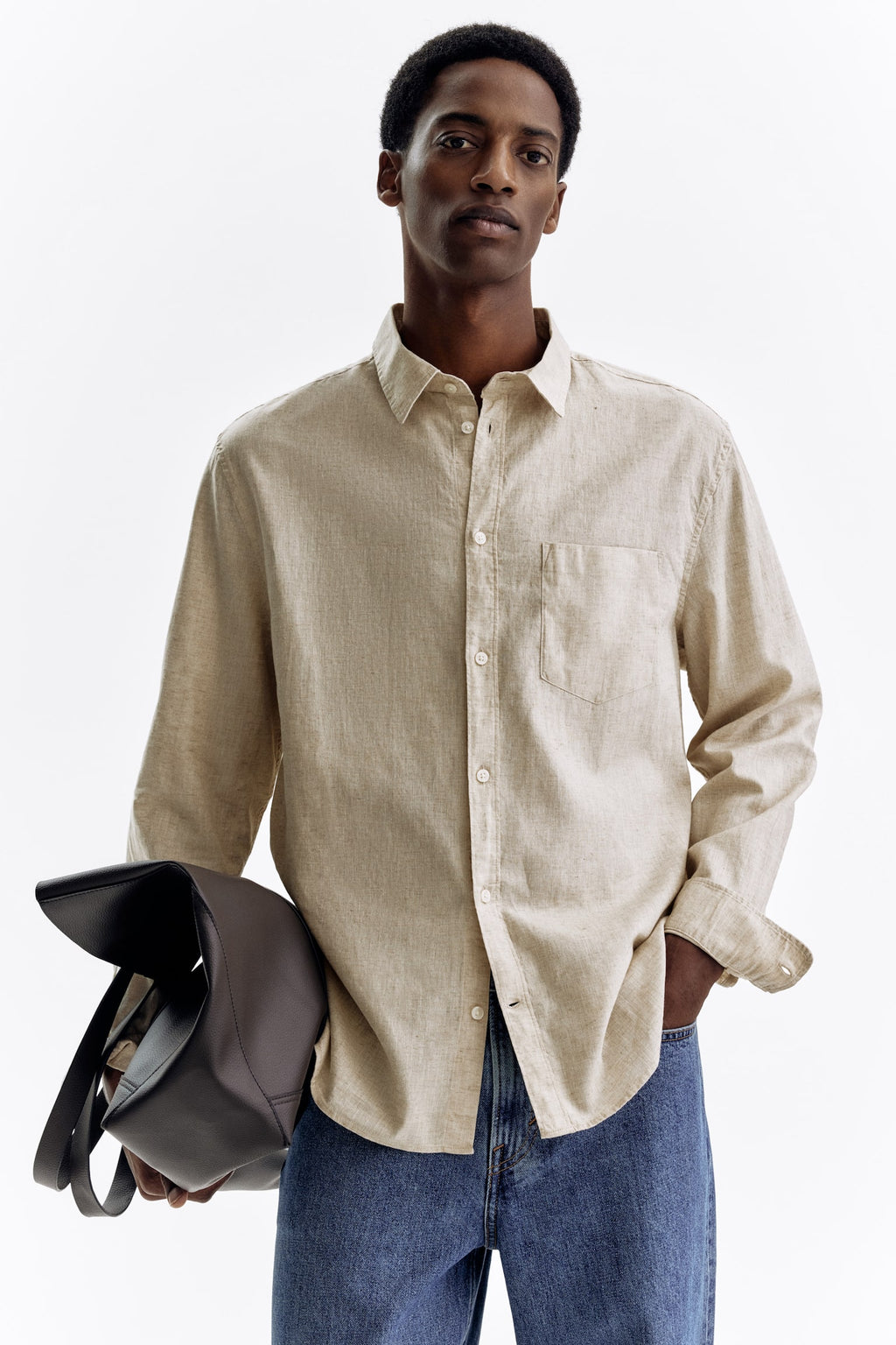 Men's Linen Blend Shirt