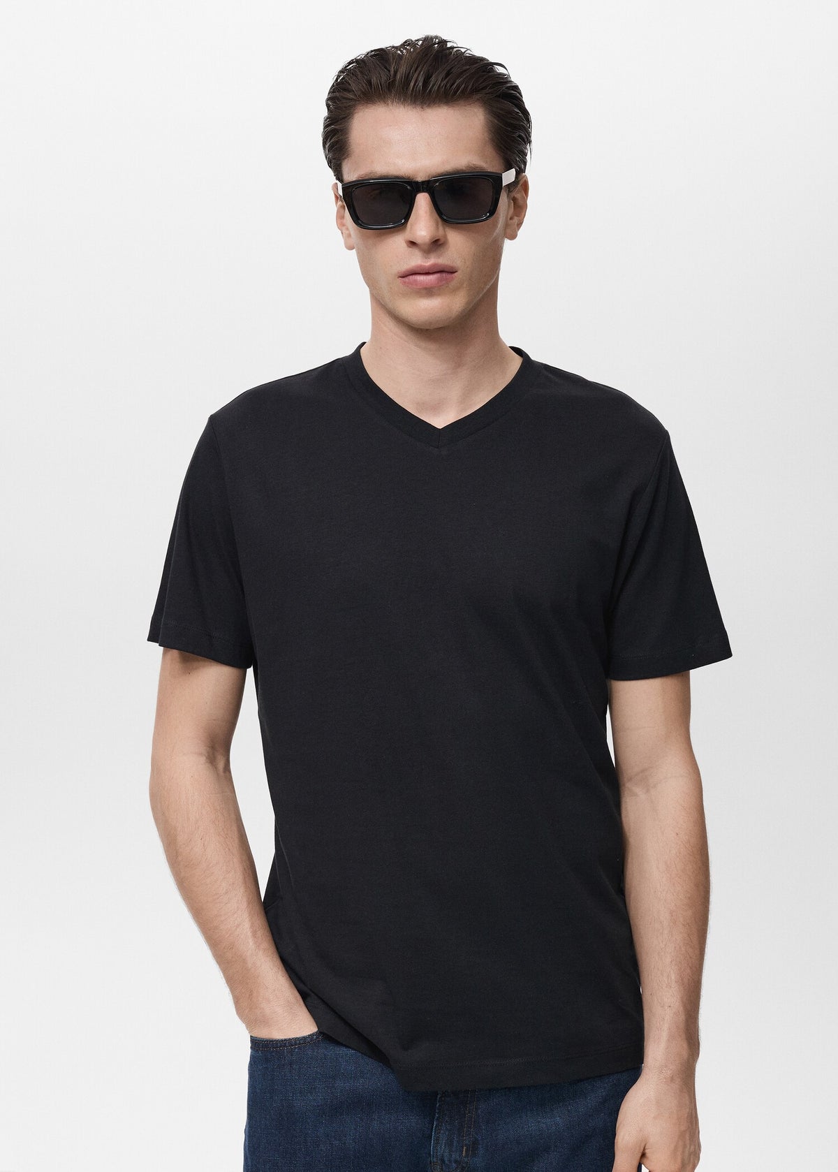 Men's Breathable V-Neck T-Shirt