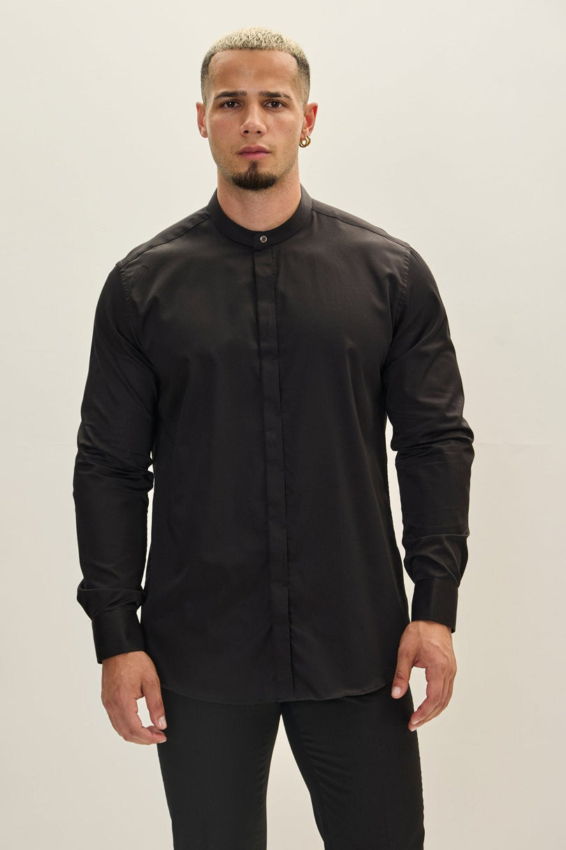 Men's Mandarin Collar Shirt