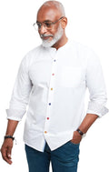 Men's Grandad Collar Shirt
