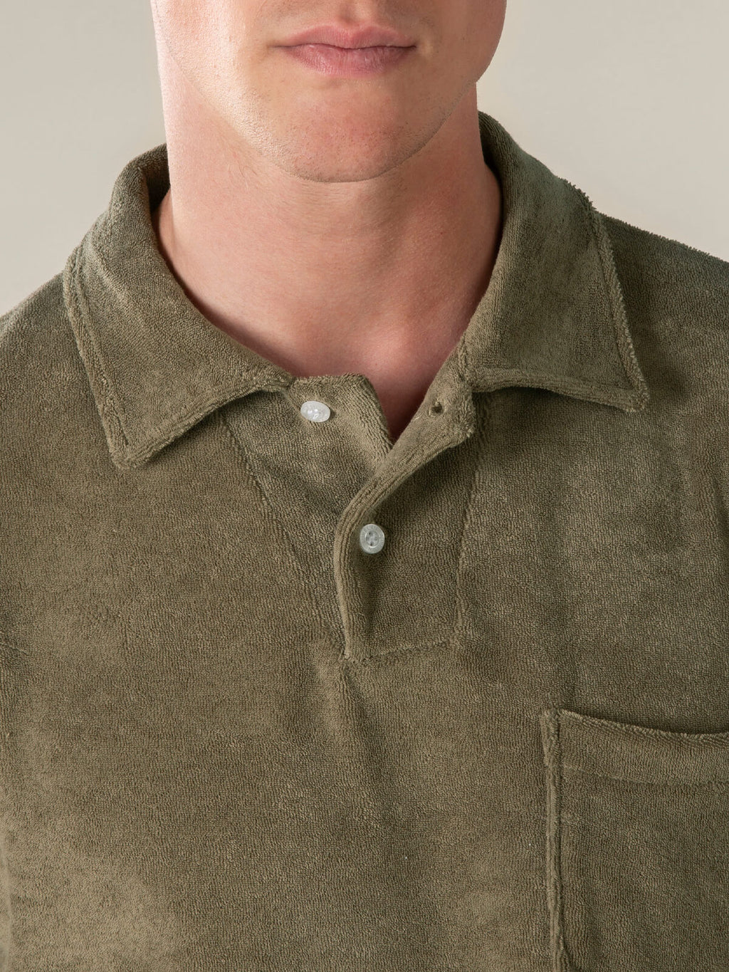 Men's French Terry Polo