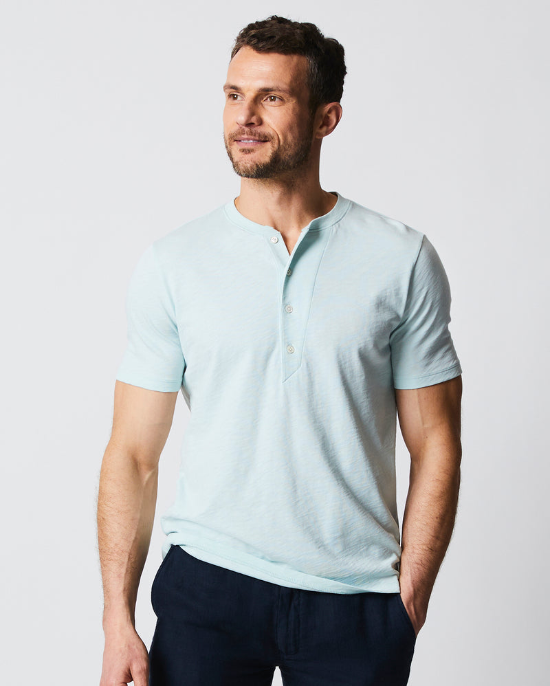 Men's Basic Henley T-Shirt