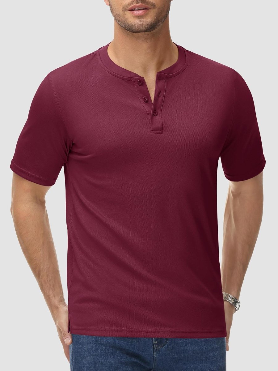 Men's Tailored Henley T-Shirt