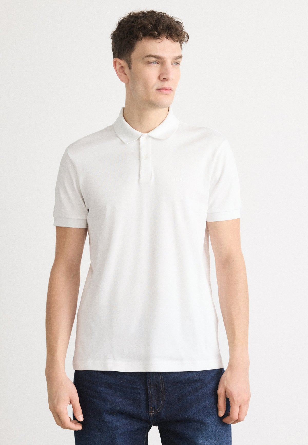 Men's Button Collar Polo