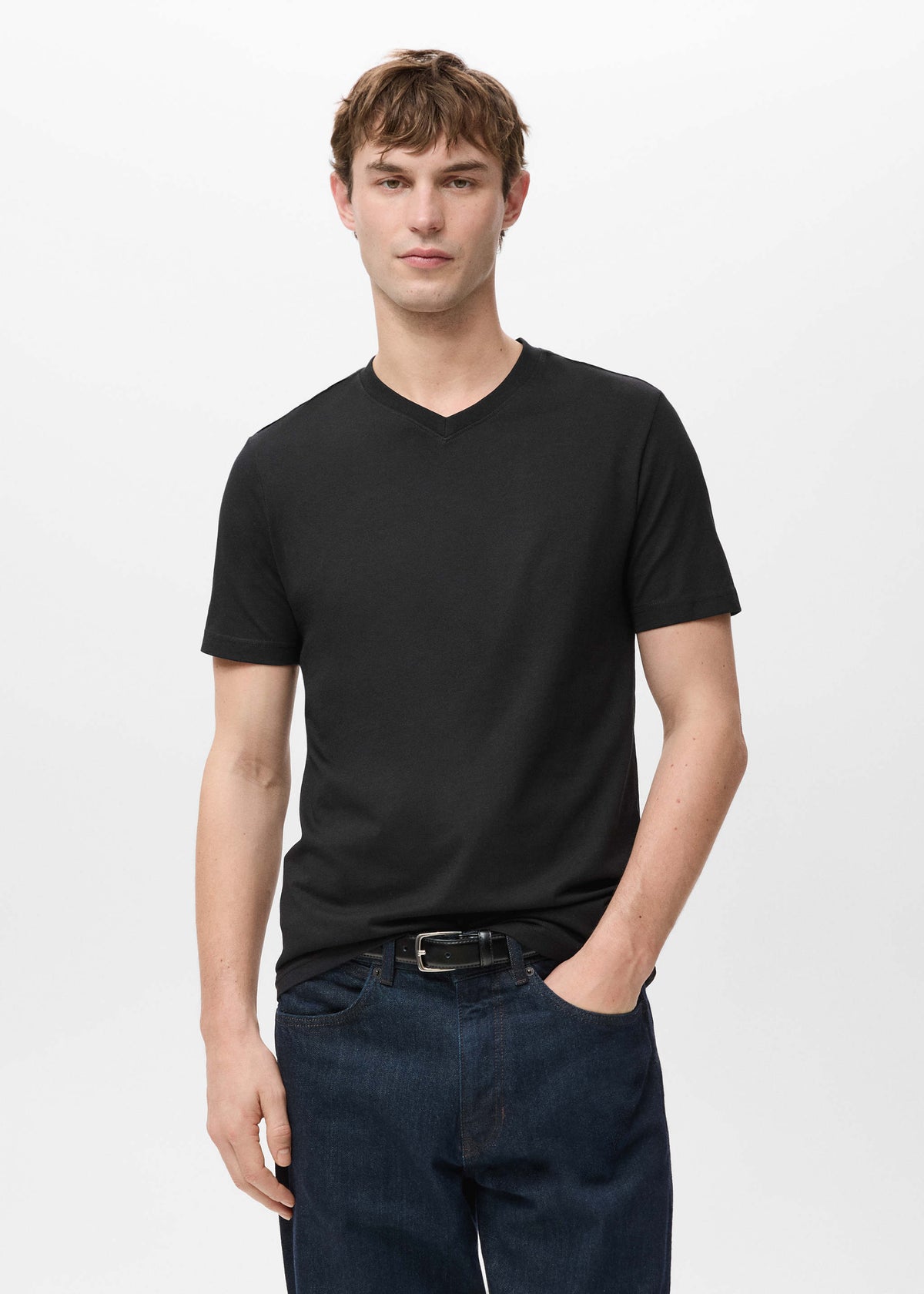 Men's Breathable V-Neck T-Shirt