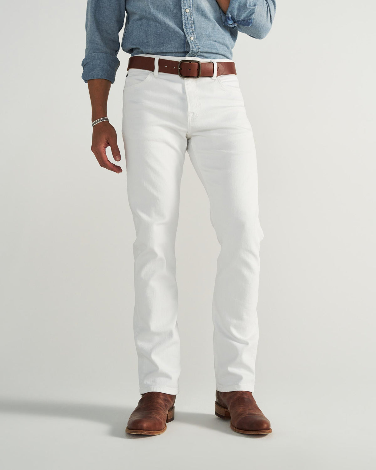 Men's White Jeans