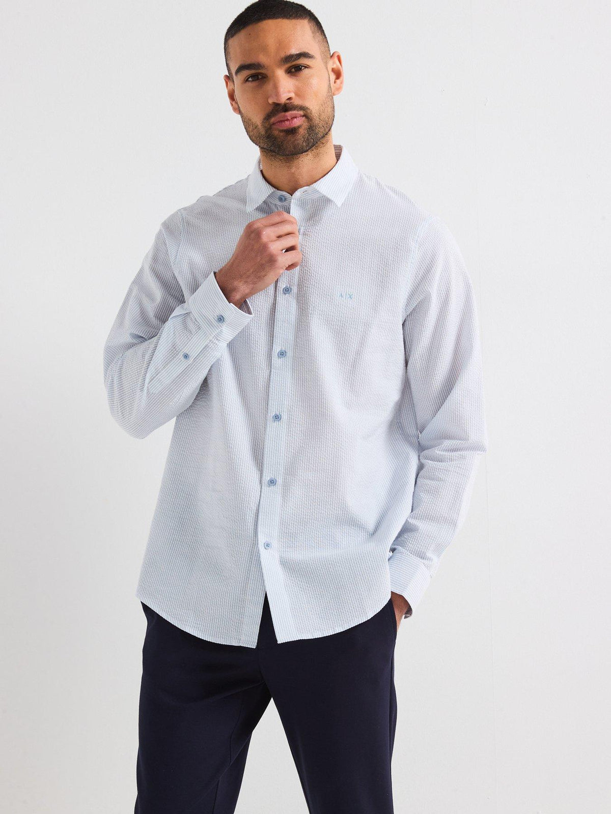 Men's Seersucker Shirt