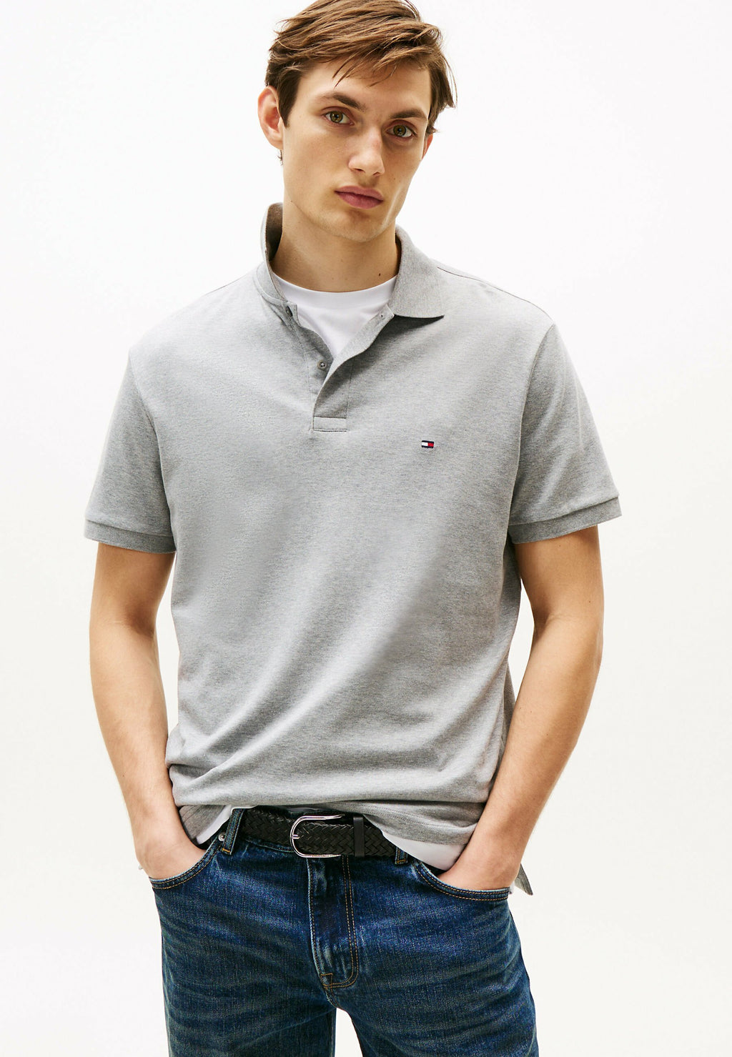 Men's Heathered Polo