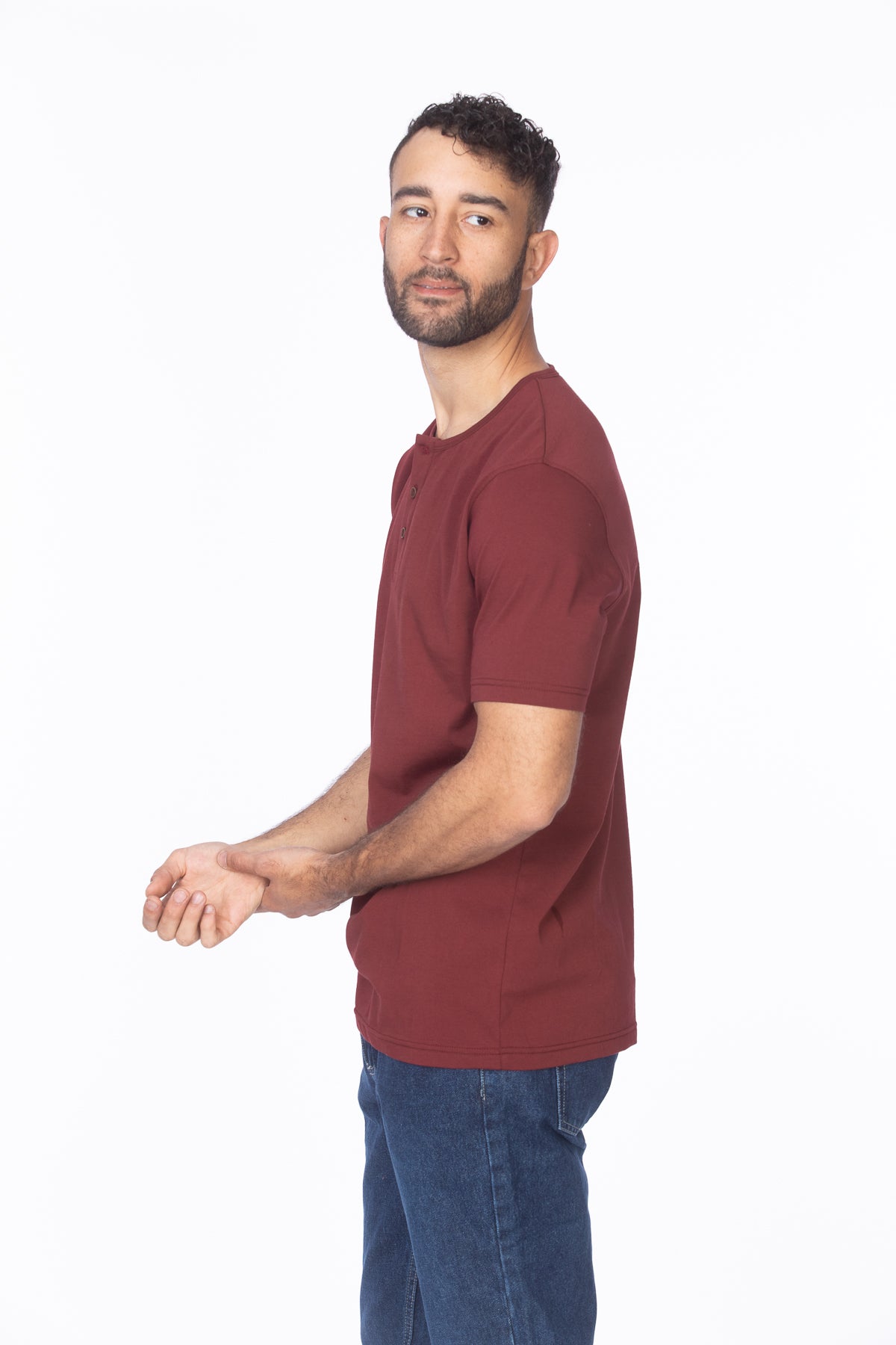 Men's Tailored Henley T-Shirt