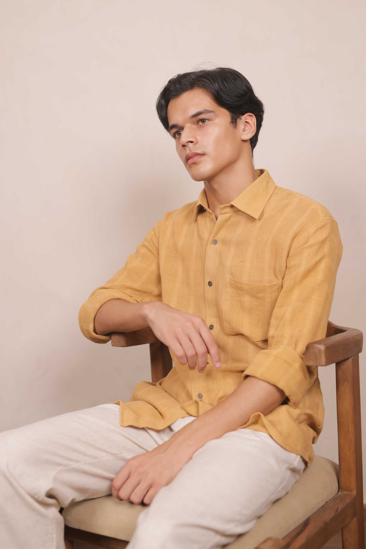 Men's Textured Weave Shirt