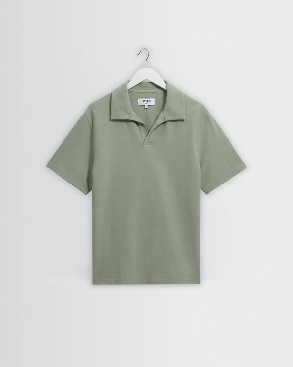 Men's Textured Polo