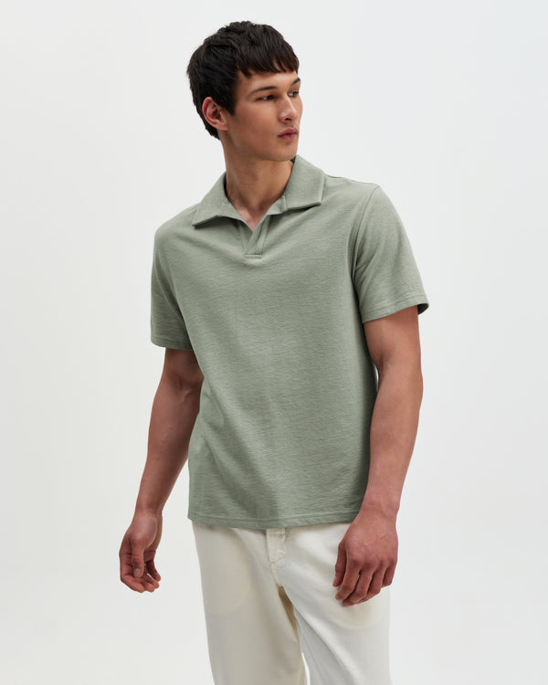 Men's Textured Polo