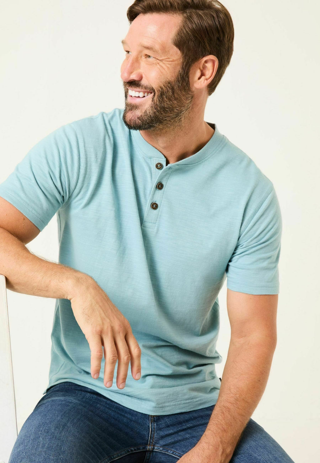 Men's Premium Henley T-Shirt
