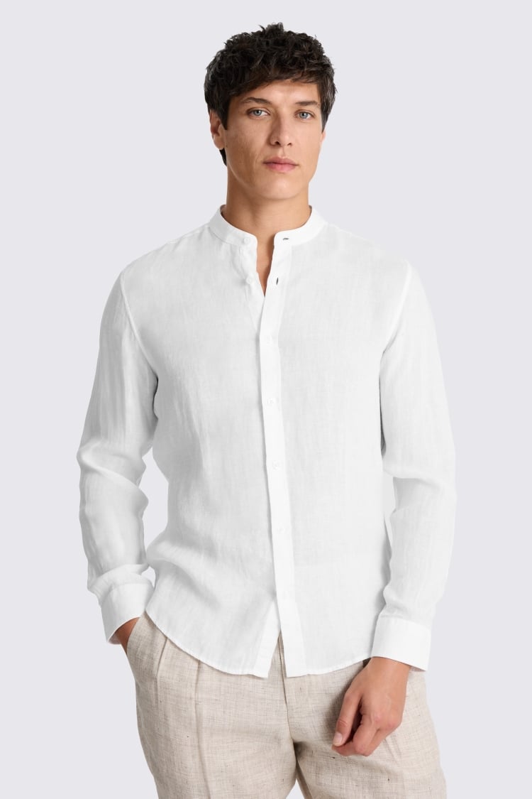 Men's Grandad Collar Shirt