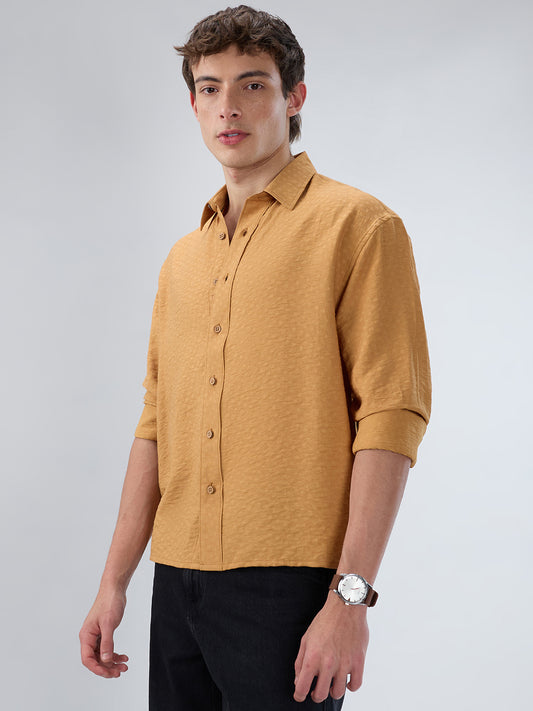 Men's Textured Weave Shirt