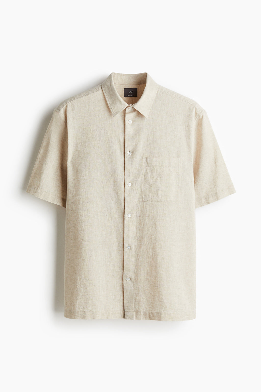 Men's Short Sleeve Linen Shirt