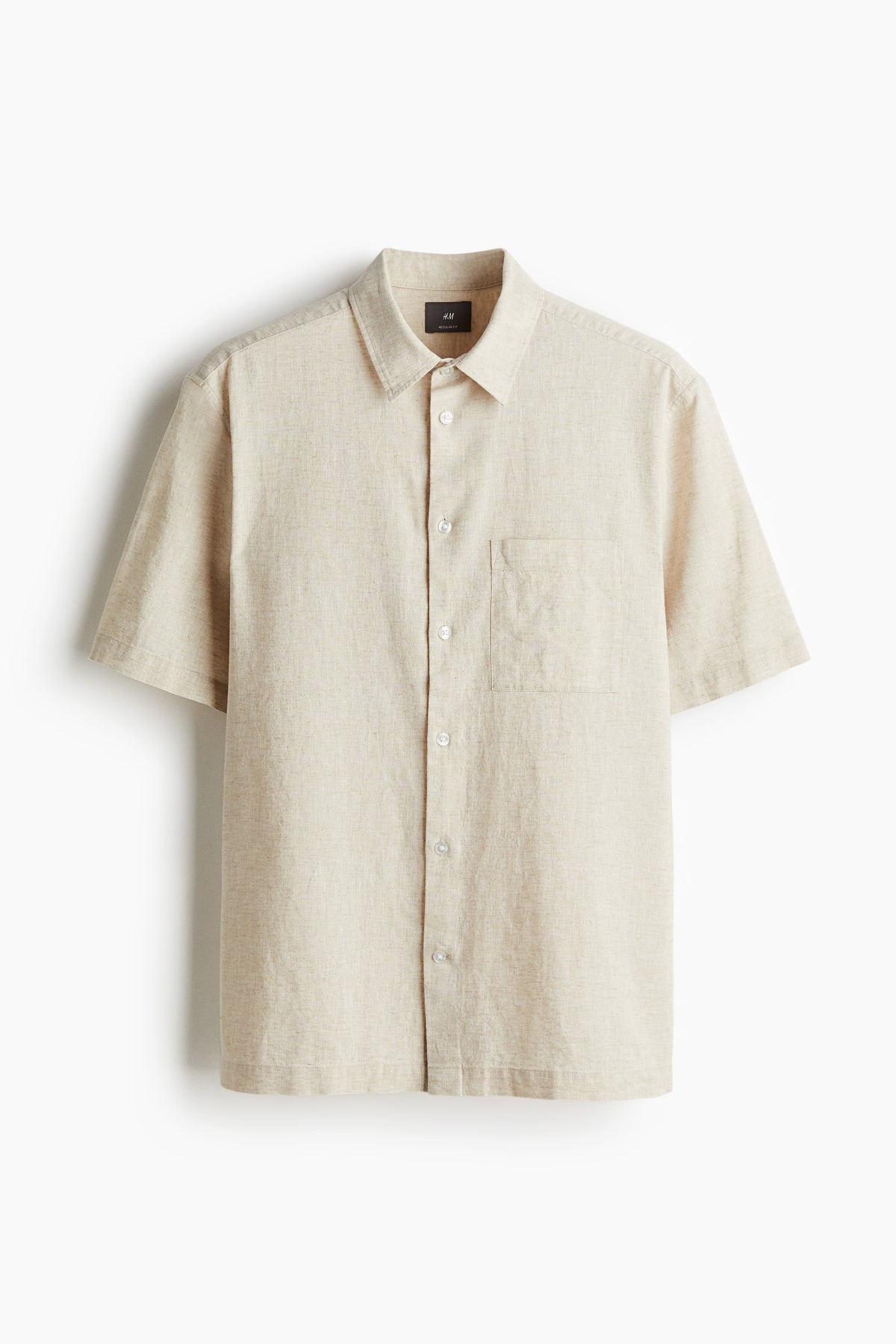 Men's Short Sleeve Linen Shirt