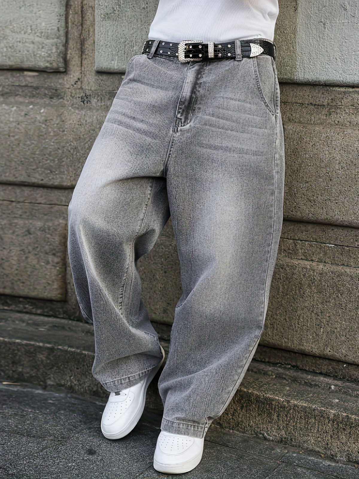 Men's Washed Jeans