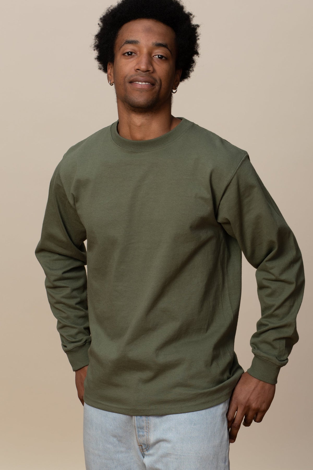 Men's Basic Long Sleeve T-Shirt