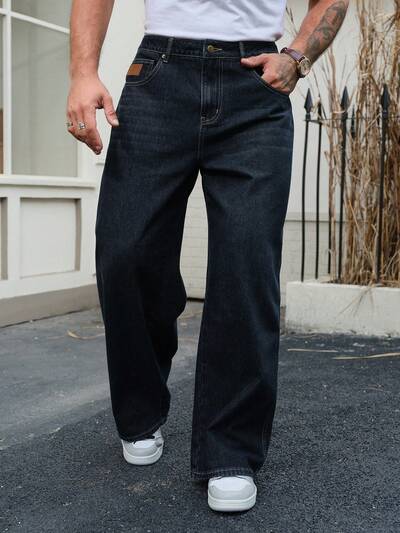 Men's Wide Leg Jeans