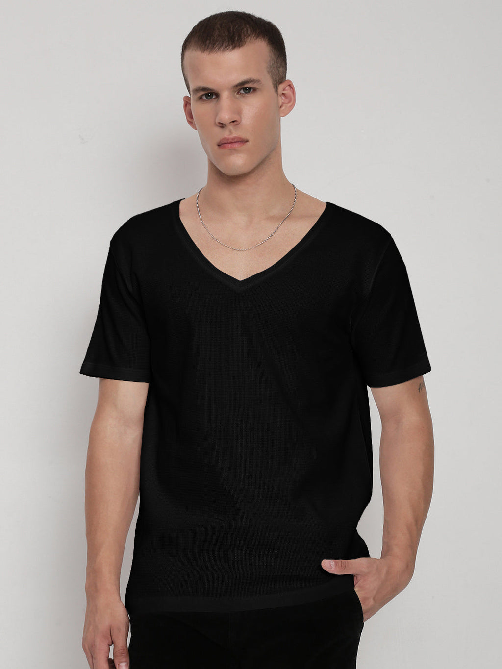 Men's Cotton V-Neck T-Shirt
