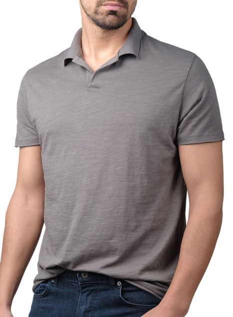 Men's Collarless Polo