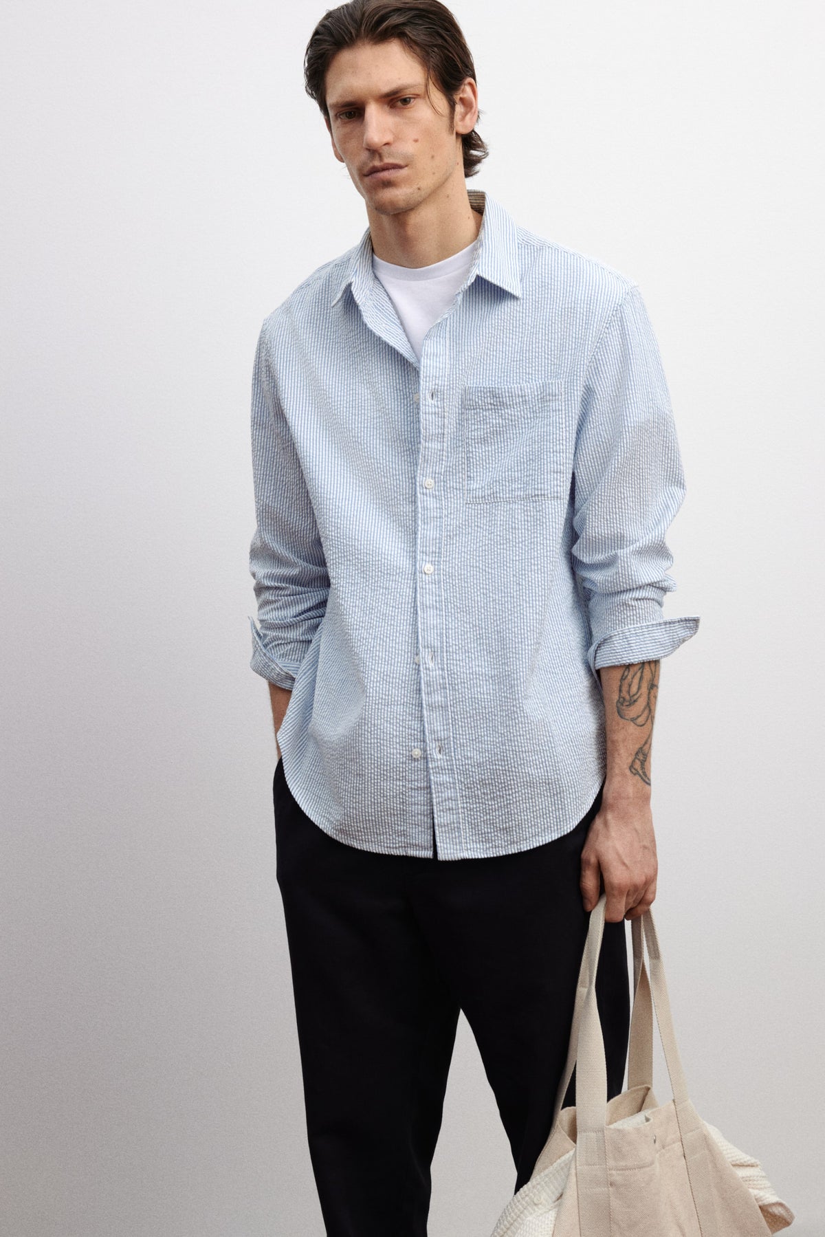 Men's Seersucker Shirt
