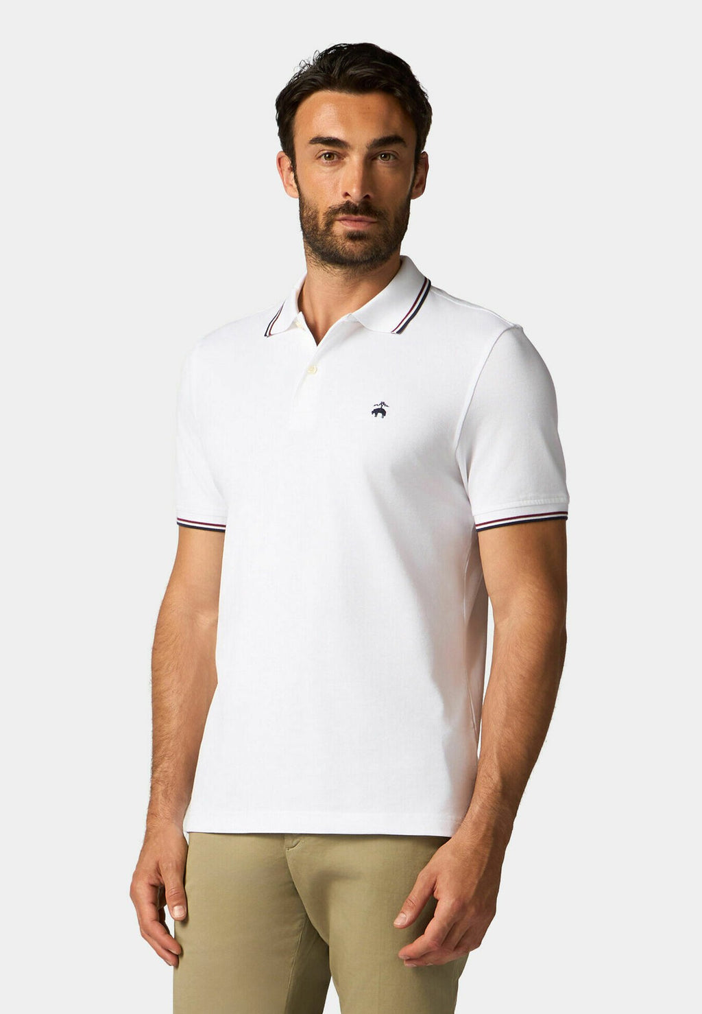Men's Contrast Collar Polo