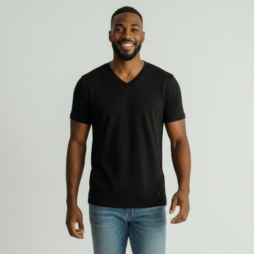 Men's Cotton V-Neck T-Shirt