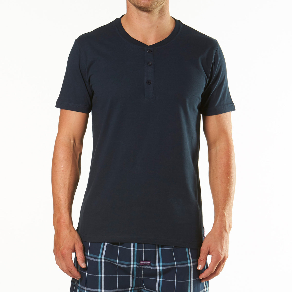 Men's Cotton Henley T-Shirt