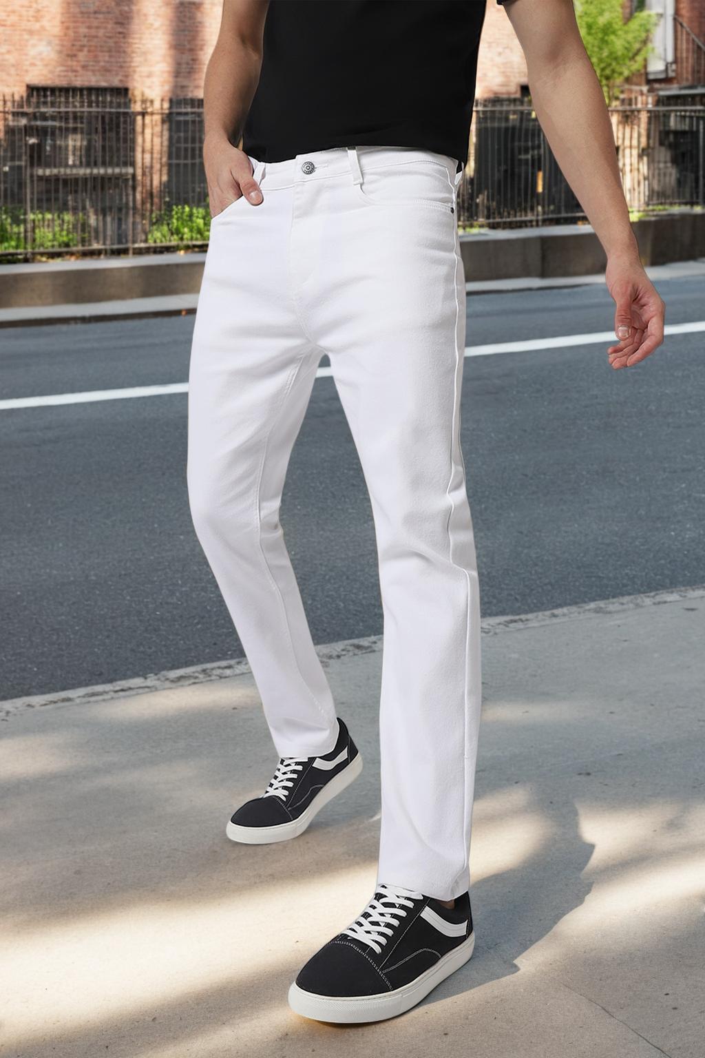 Men's White Jeans