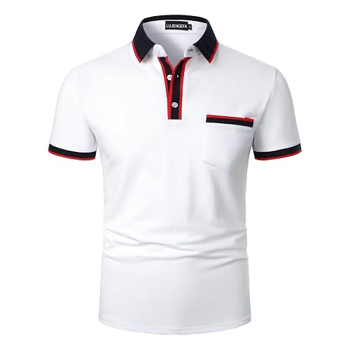 Men's Contrast Collar Polo
