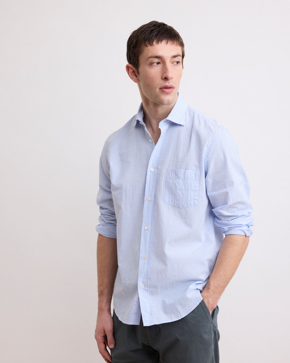Men's Seersucker Shirt