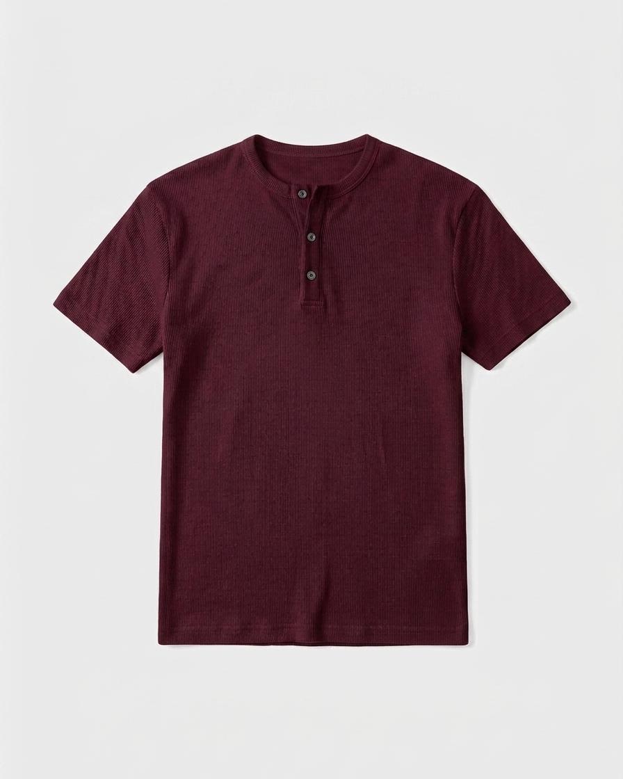 Men's Tailored Henley T-Shirt