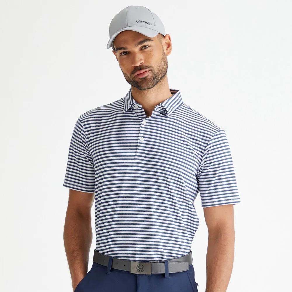 Men's Striped Polo