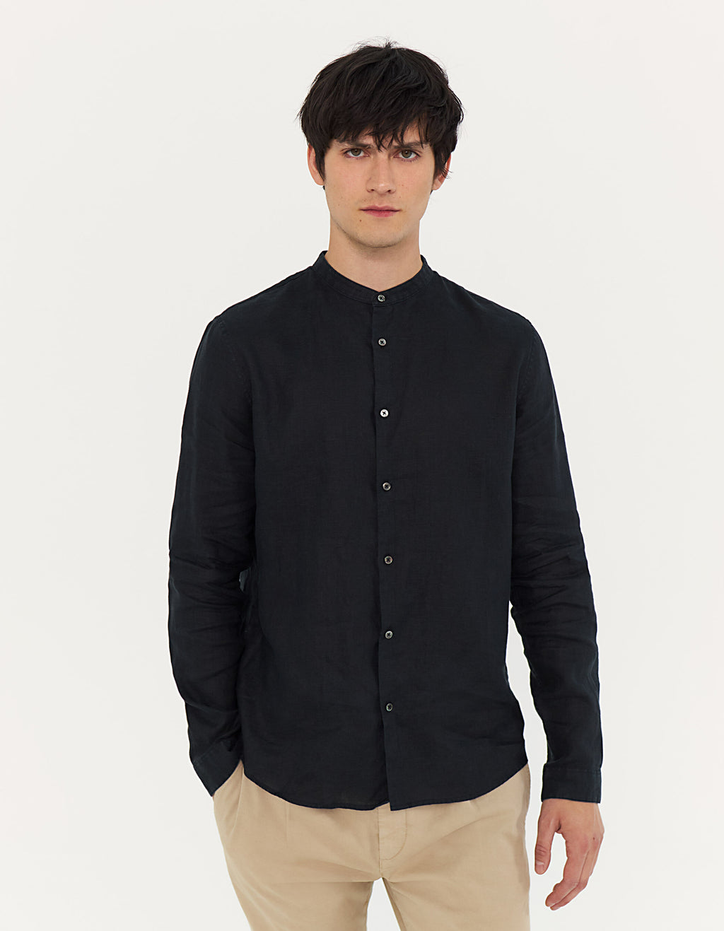 Men's Mandarin Collar Shirt