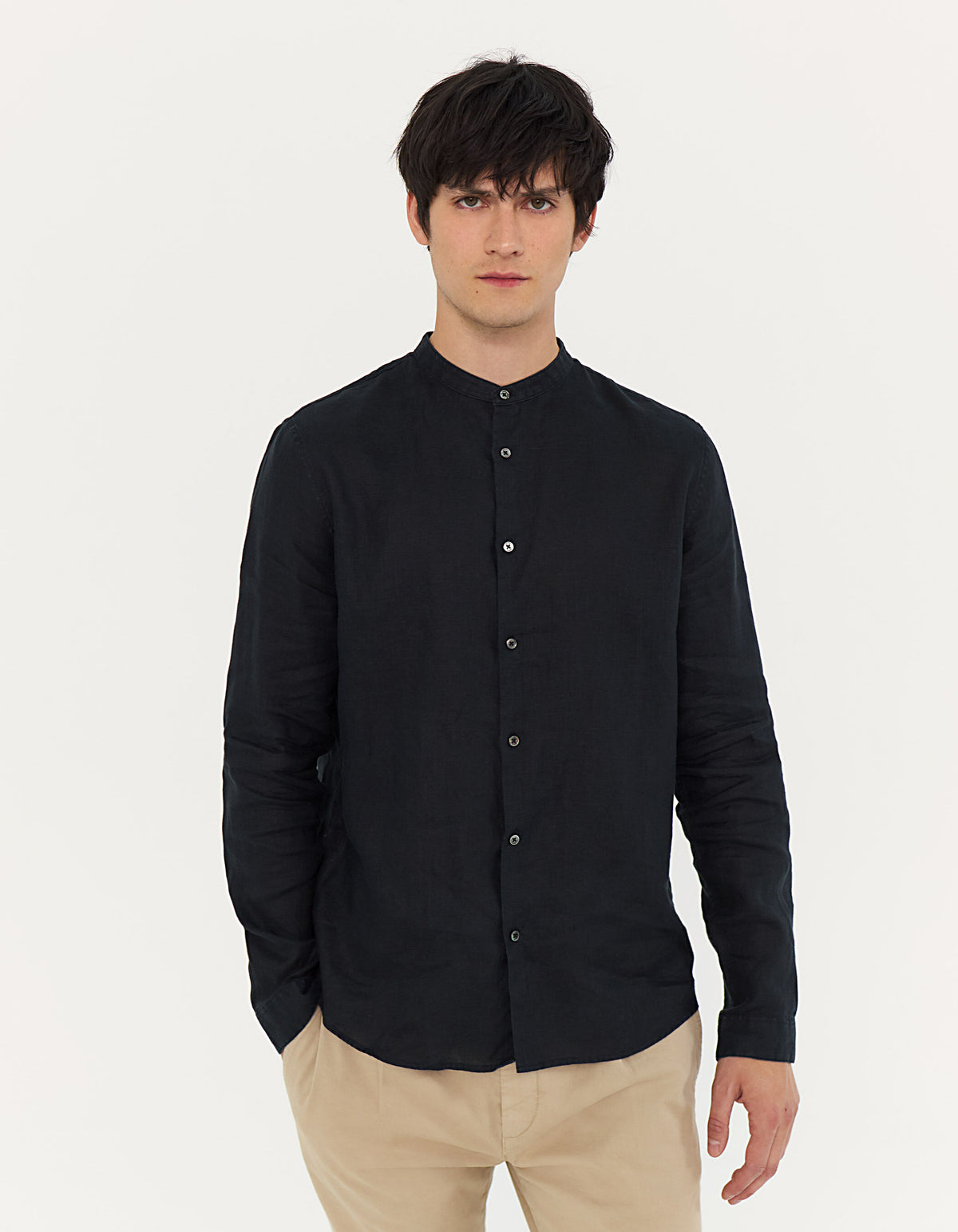 Men's Mandarin Collar Shirt