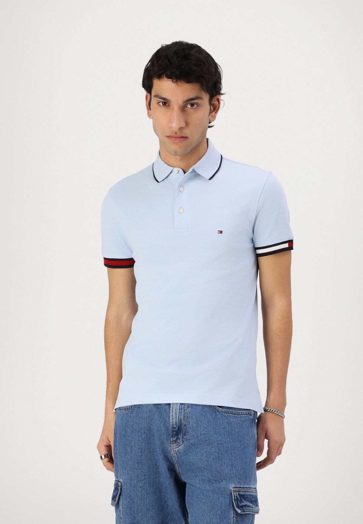 Men's Contrast Polo