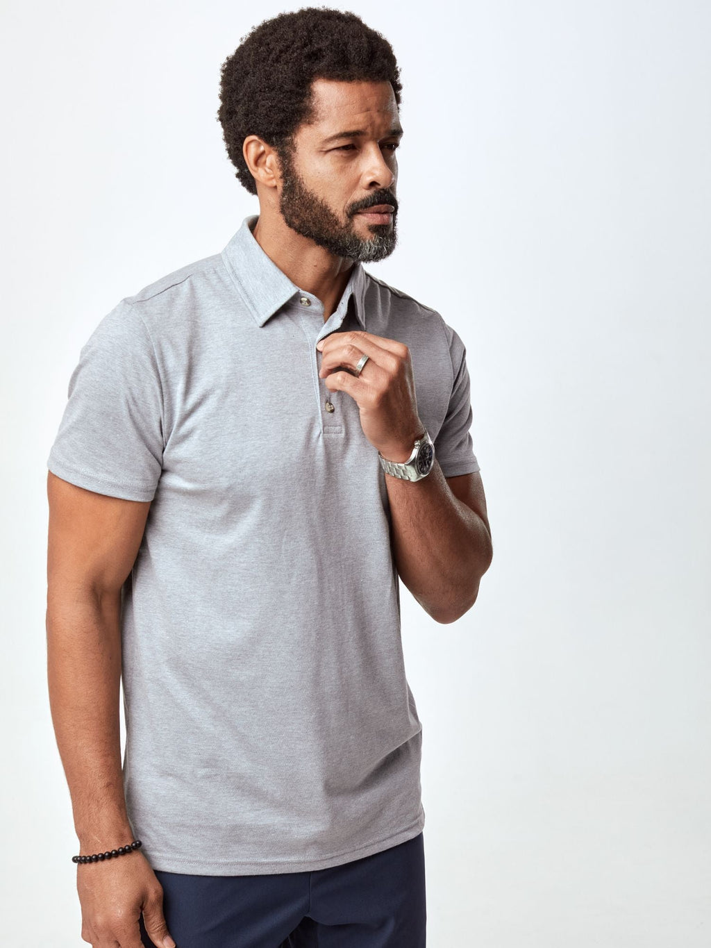 Men's Heathered Polo